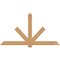 Ekena Millwork Kennewick Timber Gable Bracket, Western Red Cedar, 84"W x 45"H x 1 1/2"D x 5 1/2"F, 13/12 Pitch GBW084X45X0206KEN00SWR - alternate 1